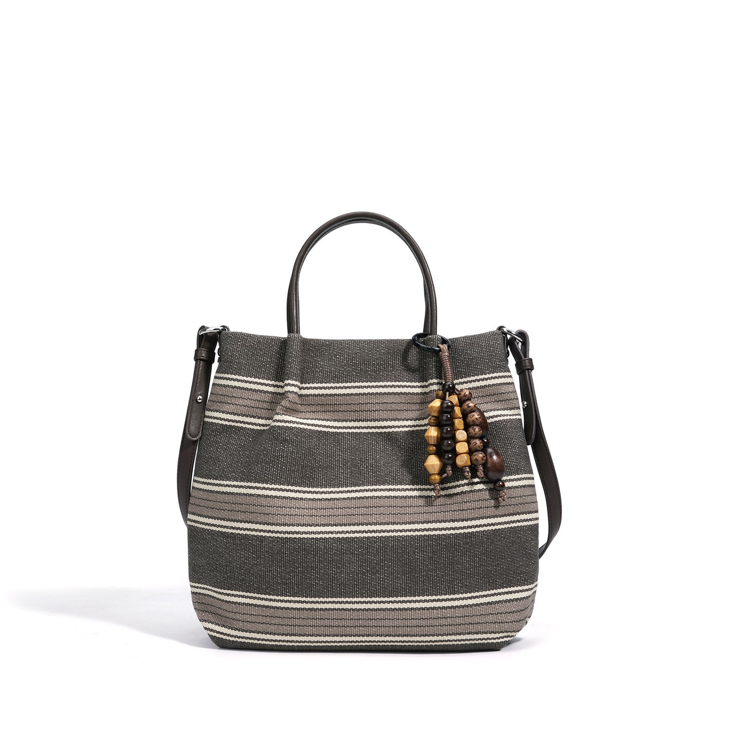Striped Linen Ethnic Handbag Crossbody Bag