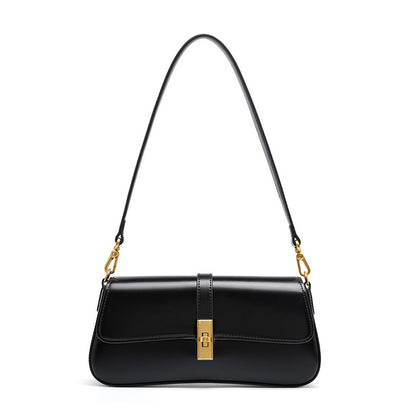 Structured Minimalist Baguette Bag | Come With 2 Straps