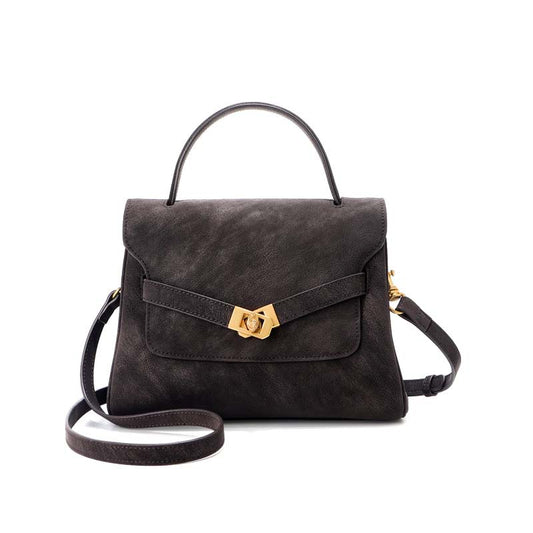 Classic Leather Handbag | Woman Crossbody Satchel