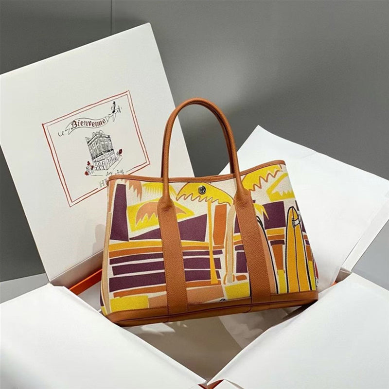 Inspired Garden Party Painted Handbag