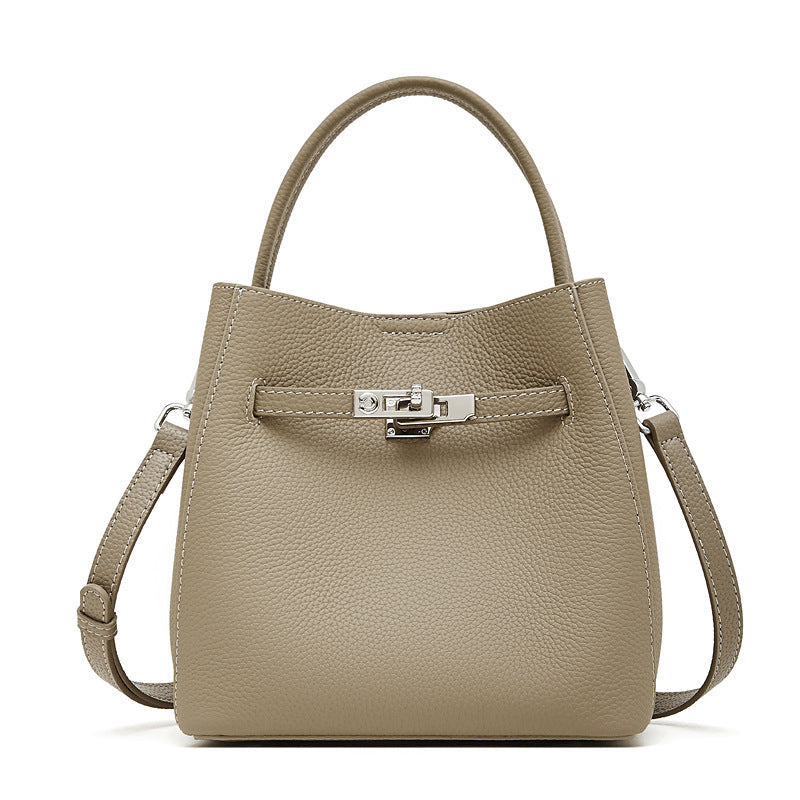 Togo Leather Basket Bucket Bag