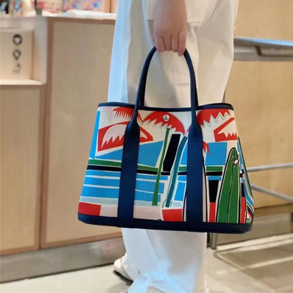 Inspired Garden Party Painted Handbag