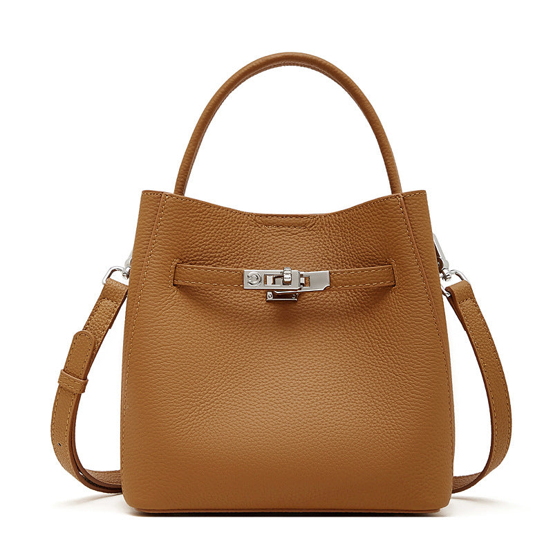 Togo Leather Basket Bucket Bag