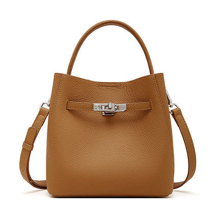 Togo Leather Basket Bucket Bag