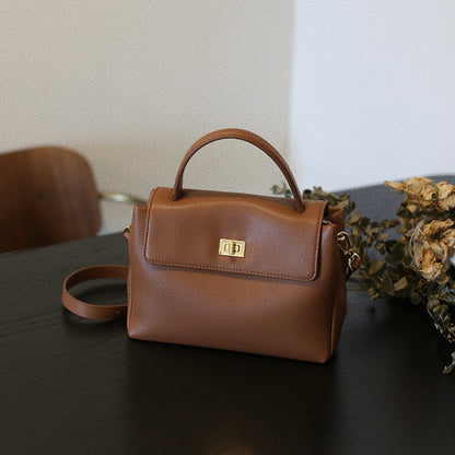 Soft Leather Square Bag Women Handbag