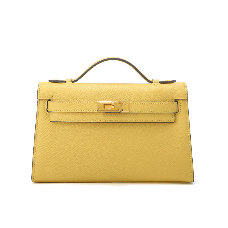 Epsom Leather Handbag Pochette Woman Shoulder Bag New Colors