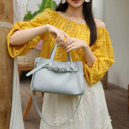 Togo Leather Tote Bag Minimalist Handbag Crossbody Bag