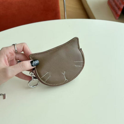 Kitty Coins Purse Lambskin Lipstick Case