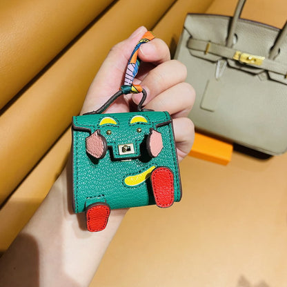 Micro Quelle Idole Bag Charm Vegan Leather Earphone Storage Bag for AirPods