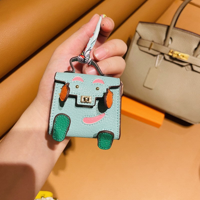 Micro Quelle Idole Bag Charm Vegan Leather Earphone Storage Bag for AirPods