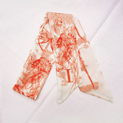 26 Letters Silk Scarf for Berkin Kelli Lindi Bag Charm | Women's Scarves and Silk Accessories - 2 Pcs