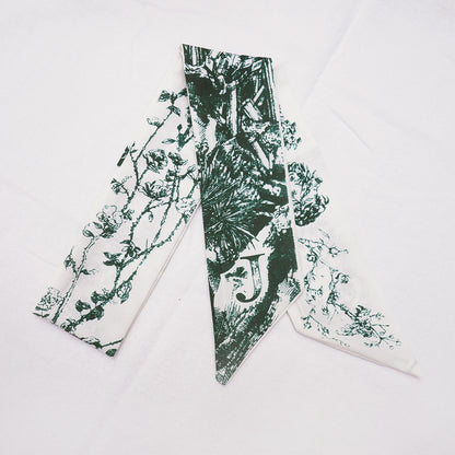26 Letters Silk Scarf for Berkin Kelli Lindi Bag Charm | Women's Scarves and Silk Accessories - 2 Pcs