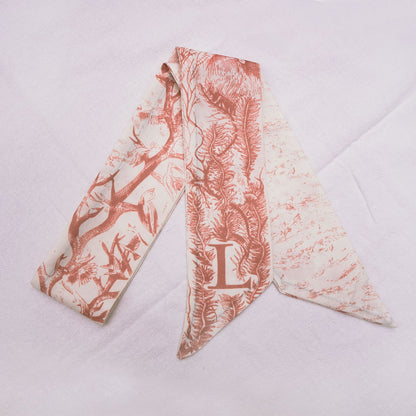26 Letters Silk Scarf for Berkin Kelli Lindi Bag Charm | Women's Scarves and Silk Accessories - 2 Pcs