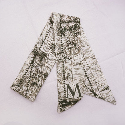 26 Letters Silk Scarf for Berkin Kelli Lindi Bag Charm | Women's Scarves and Silk Accessories - 2 Pcs