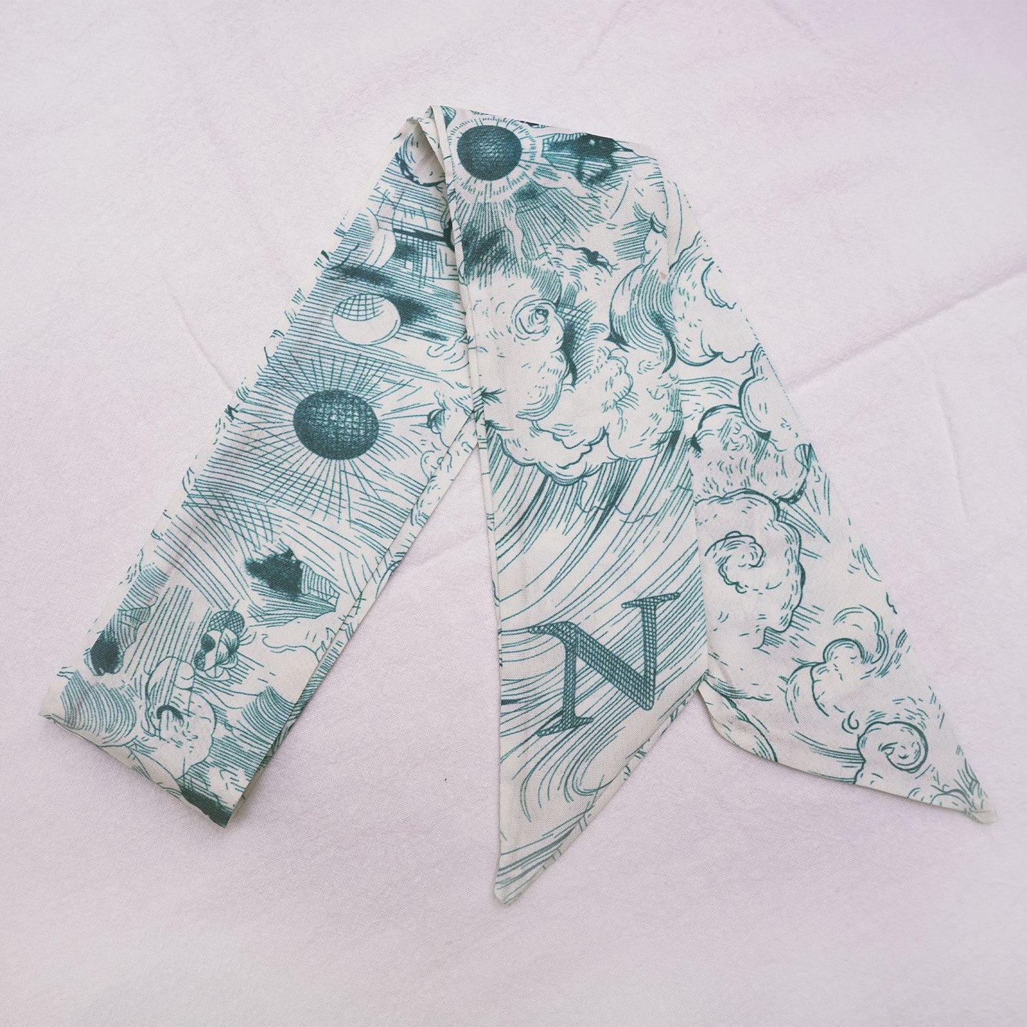 26 Letters Silk Scarf for Birkin Bag Kelly Bag Charm | Women's Scarves and Silk Accessories - 2 Pcs