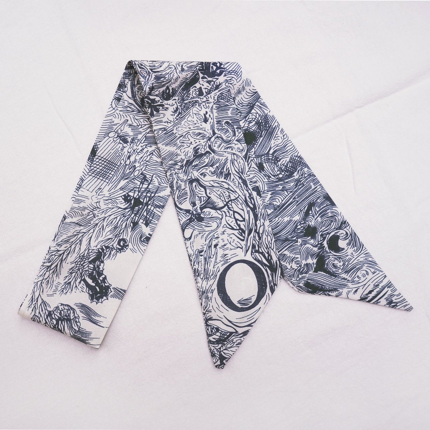 26 Letters Silk Scarf for Birkin Bag Kelly Bag Charm | Women's Scarves and Silk Accessories - 2 Pcs