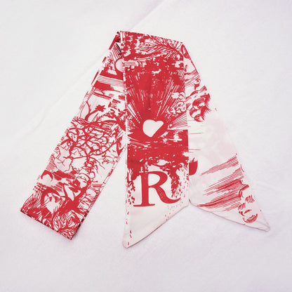 26 Letters Silk Scarf for Berkin Kelli Lindi Bag Charm | Women's Scarves and Silk Accessories - 2 Pcs