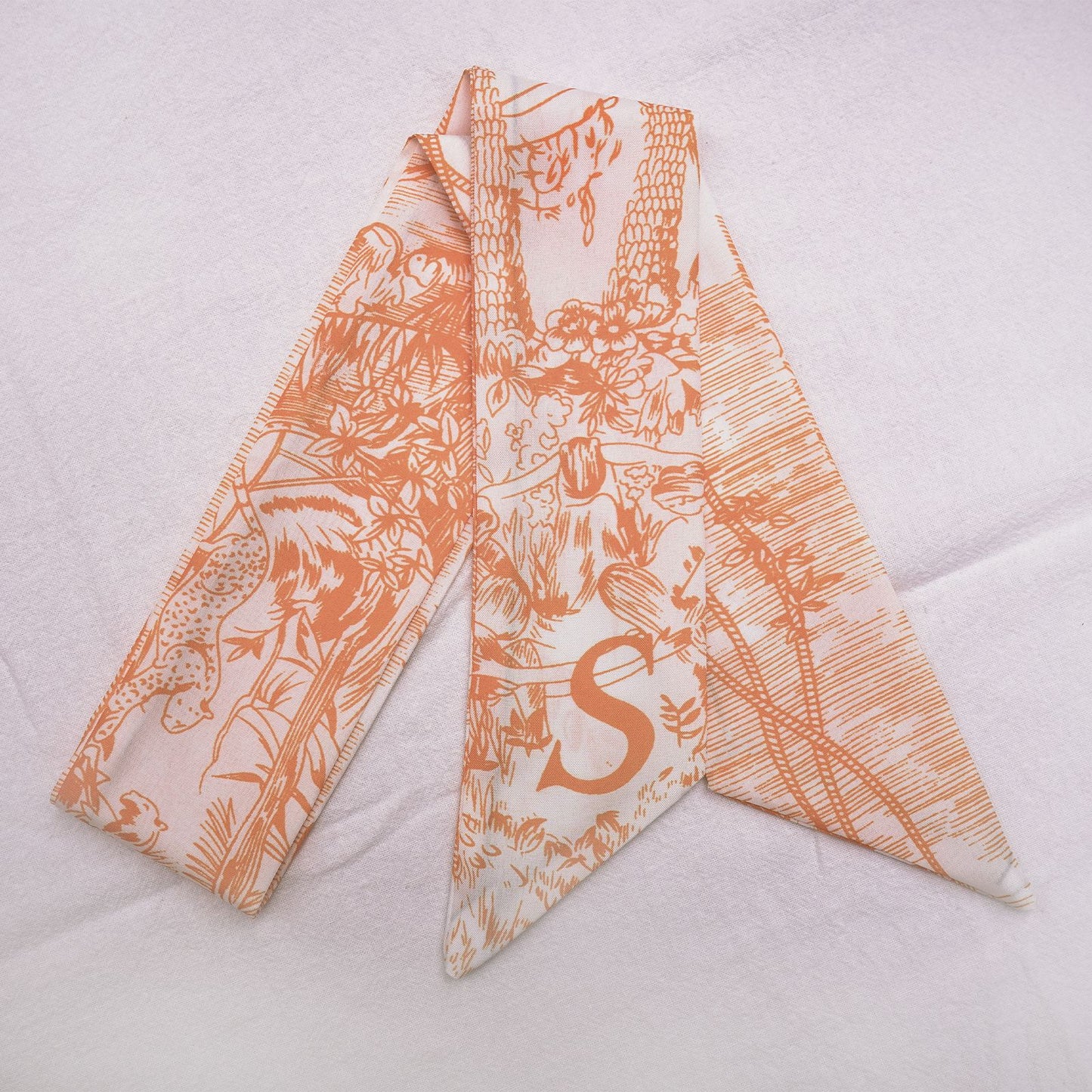 26 Letters Silk Scarf for Birkin Bag Kelly Bag Charm | Women's Scarves and Silk Accessories - 2 Pcs