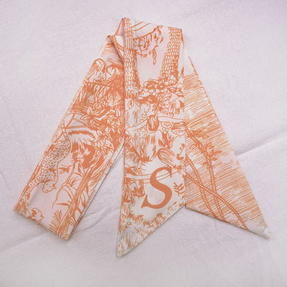 26 Letters Silk Scarf for Berkin Kelli Lindi Bag Charm | Women's Scarves and Silk Accessories - 2 Pcs
