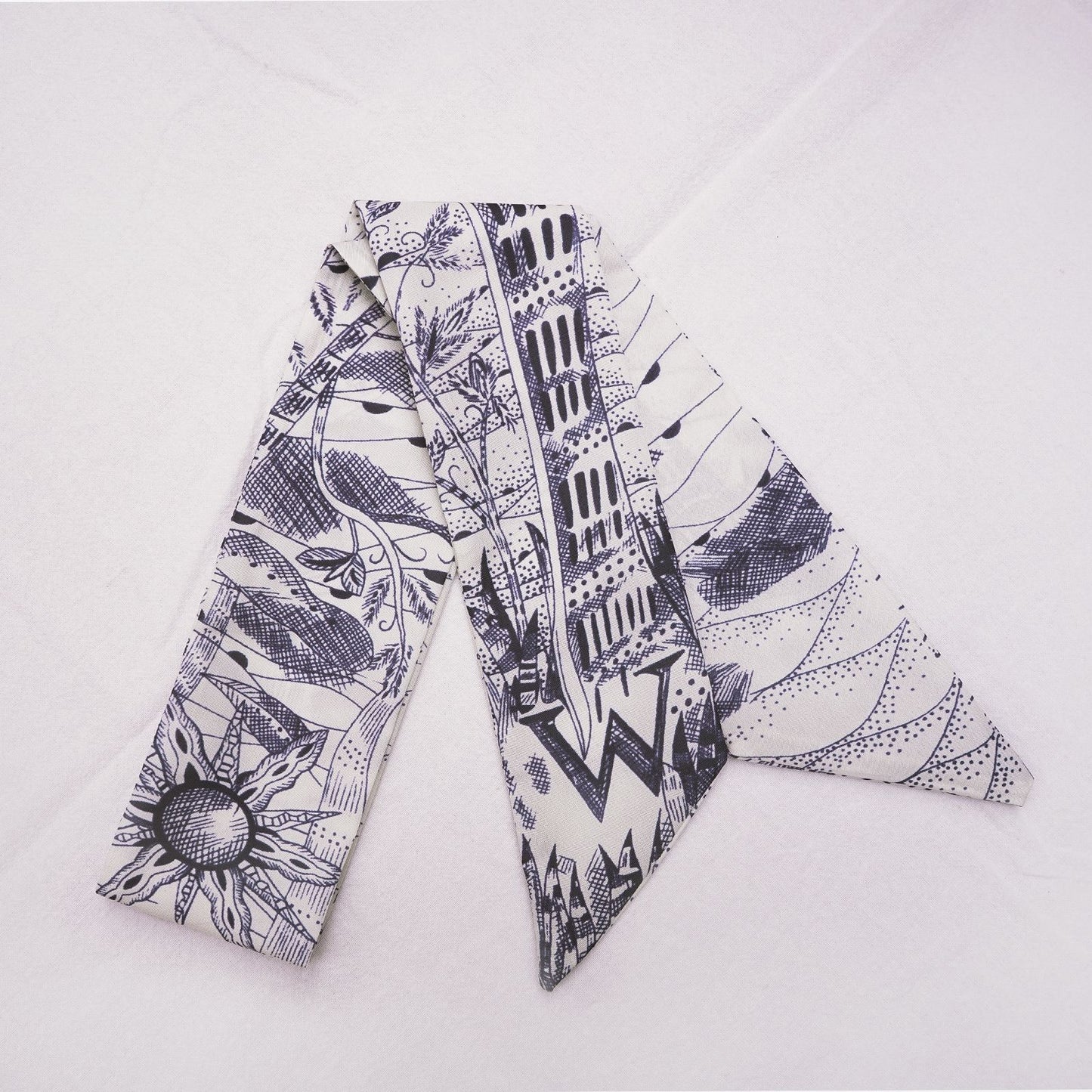 26 Letters Silk Scarf for Birkin Bag Kelly Bag Charm | Women's Scarves and Silk Accessories - 2 Pcs