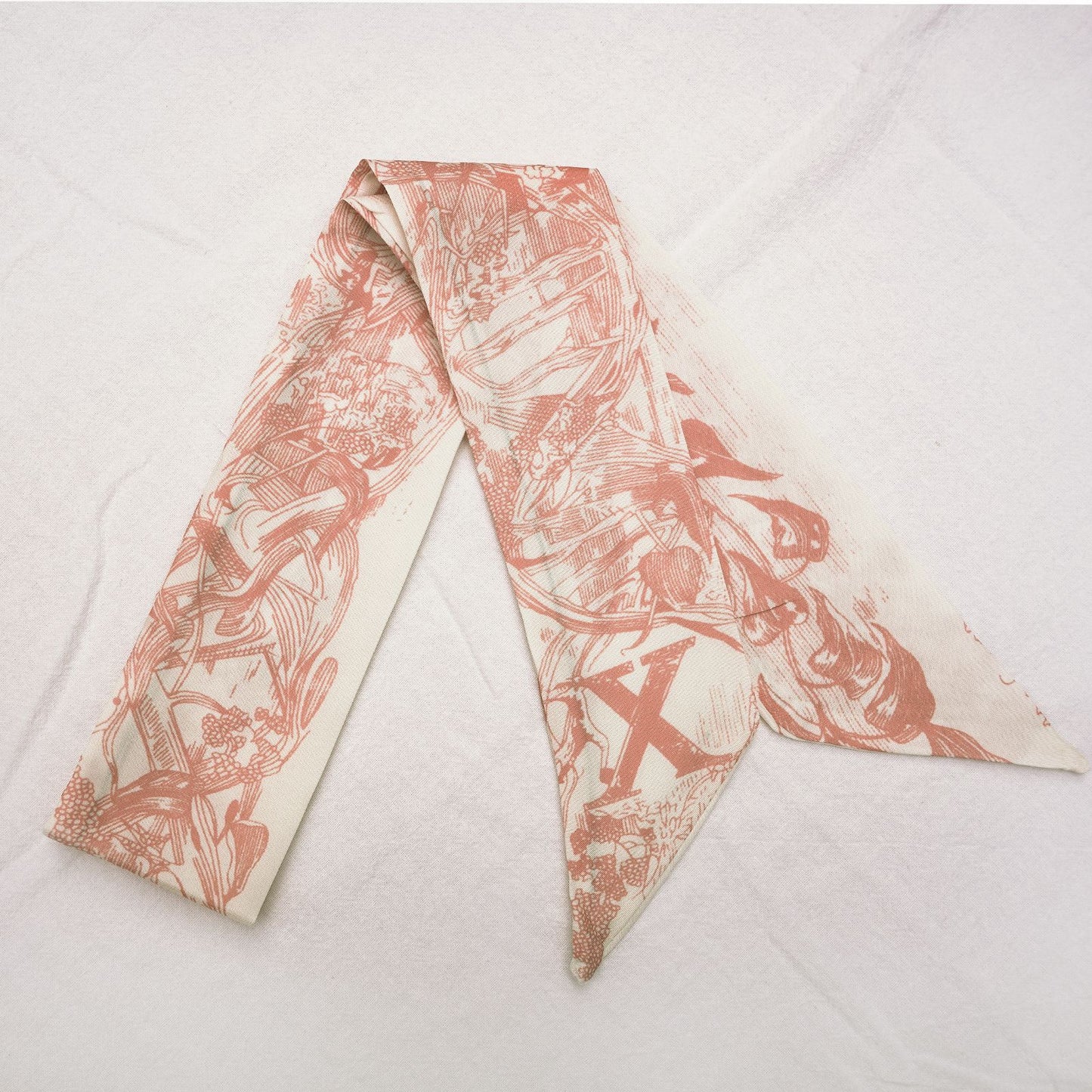 26 Letters Silk Scarf for Birkin Bag Kelly Bag Charm | Women's Scarves and Silk Accessories - 2 Pcs