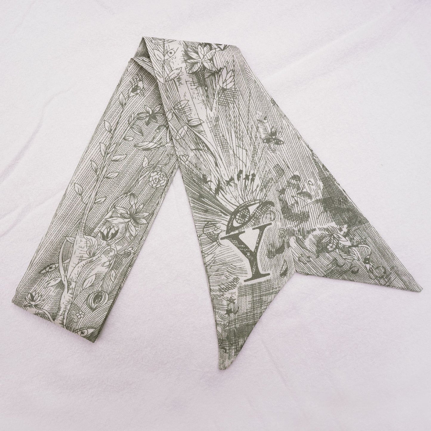 26 Letters Silk Scarf for Birkin Bag Kelly Bag Charm | Women's Scarves and Silk Accessories - 2 Pcs