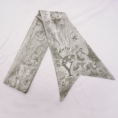 26 Letters Silk Scarf for Berkin Kelli Lindi Bag Charm | Women's Scarves and Silk Accessories - 2 Pcs