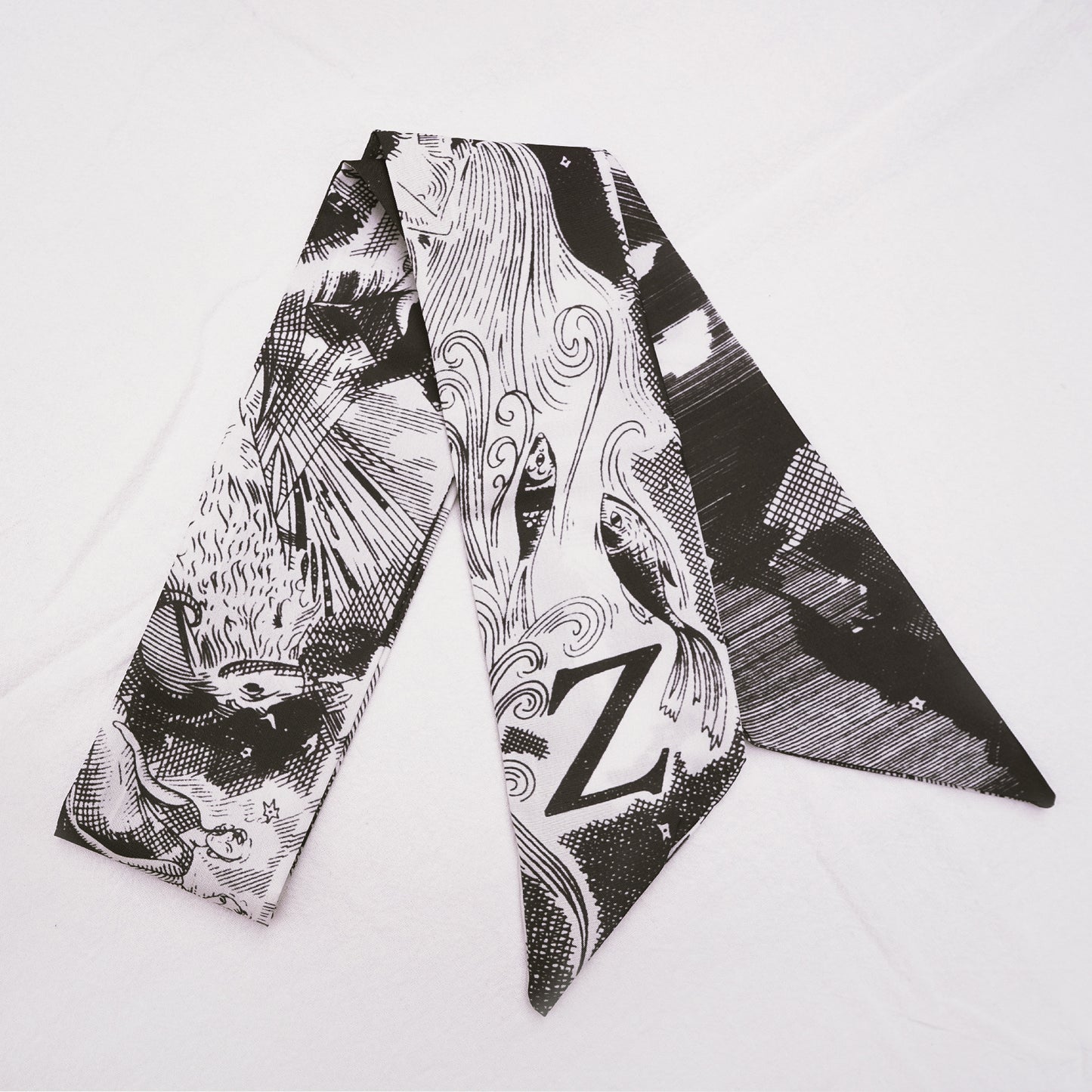 26 Letters Silk Scarf for Birkin Bag Kelly Bag Charm | Women's Scarves and Silk Accessories - 2 Pcs