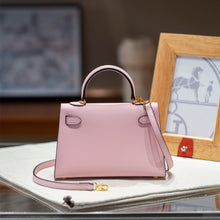 Load image into Gallery viewer, Top Grain Leather Inspired Mini Kelli 19 Handbag | Automatic 20% OFF at Checkout
