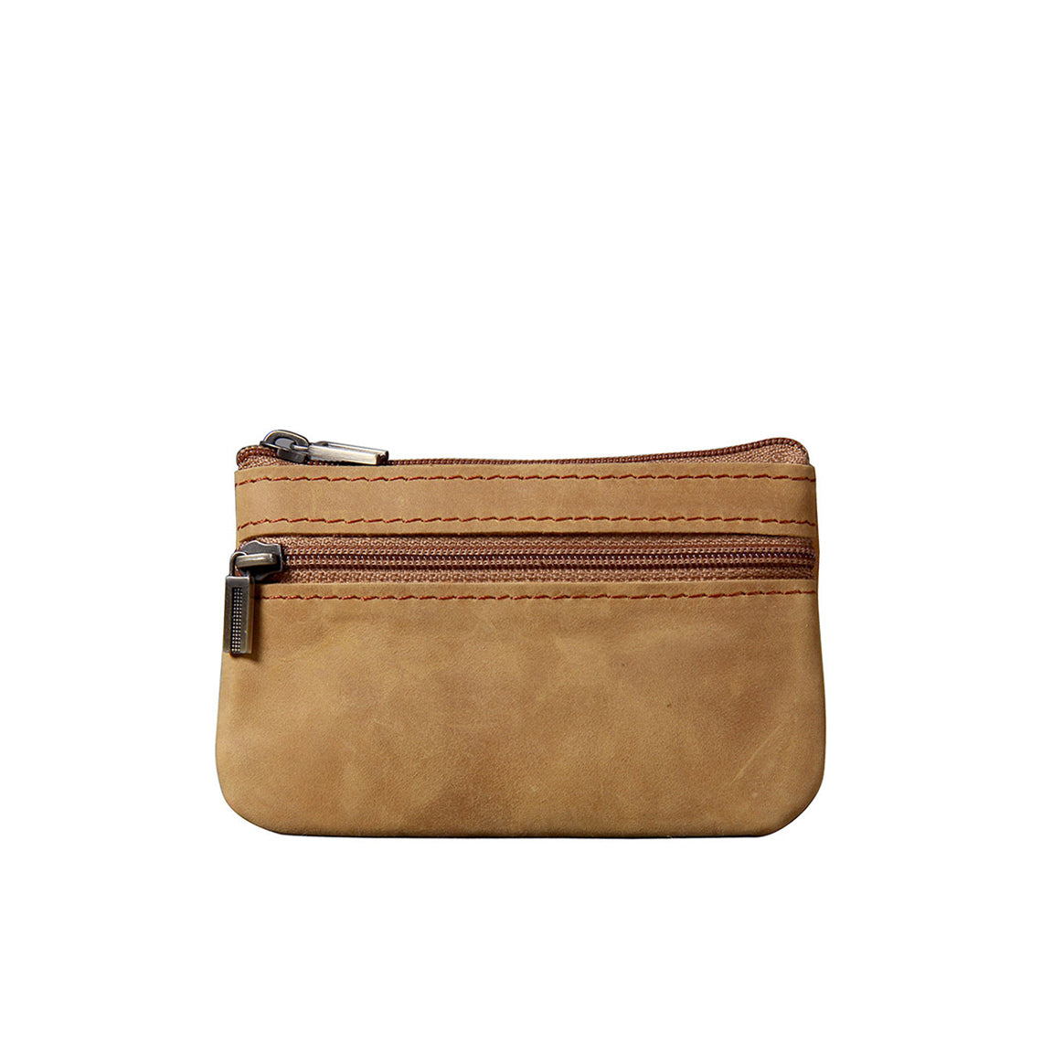 Crazy Horse Leather Small Zip Wallet