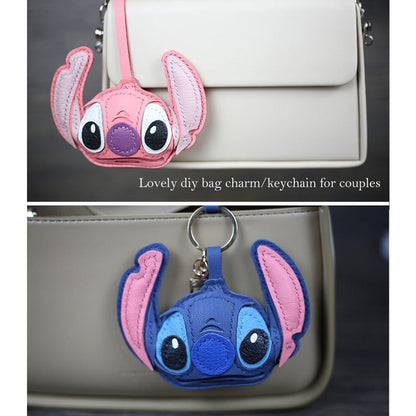 HANDSEWGIFT Leather Stitch & Angel Keychain DIY Kit
