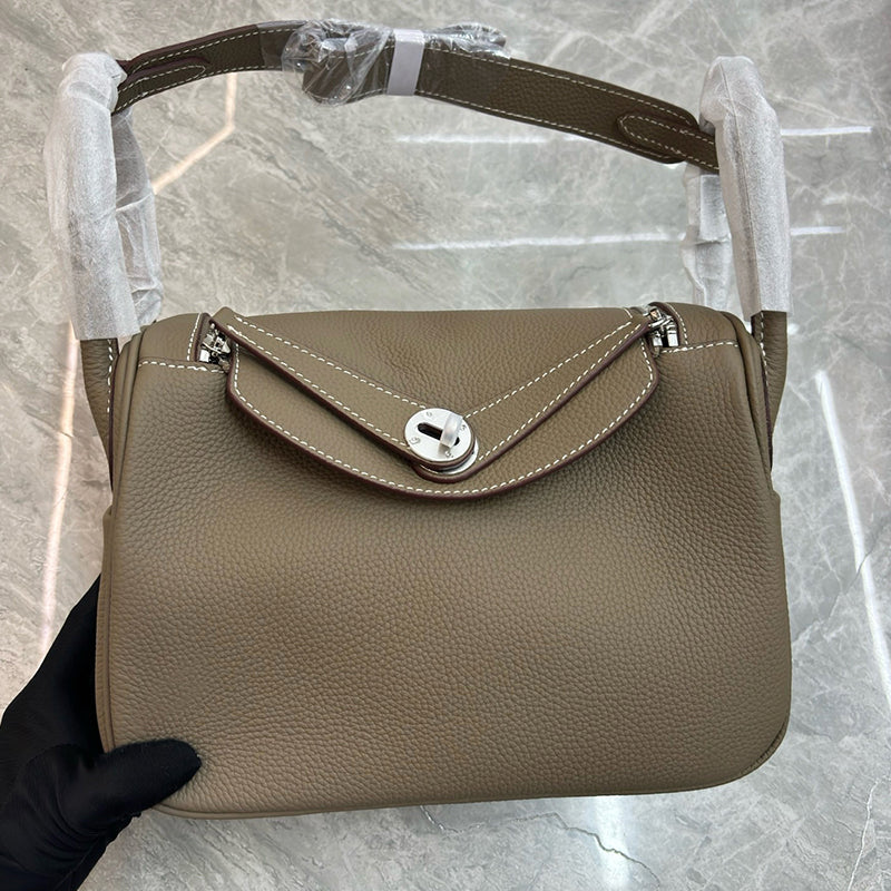 Inspired Lindi Bag Silver Hardware 16 Colors | Genuine Togo Leather Shoulder Bag