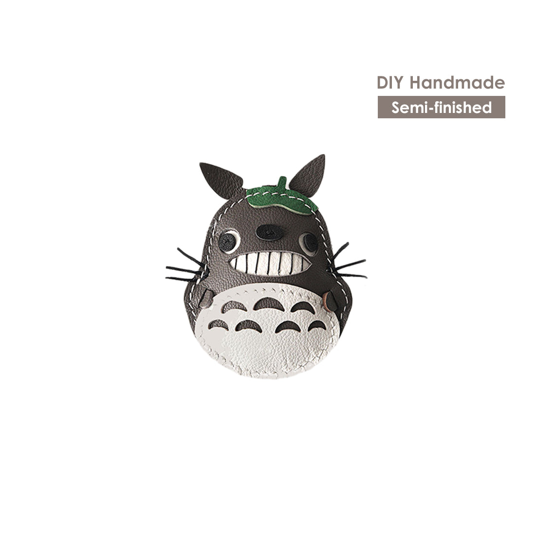 Semi-finished Leather Keychain Kits | DIY Handmade Totoro Keychain - POPSEWING®