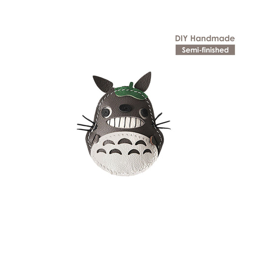 Semi-finished Leather Keychain Kits | DIY Handmade Totoro Keychain - POPSEWING®