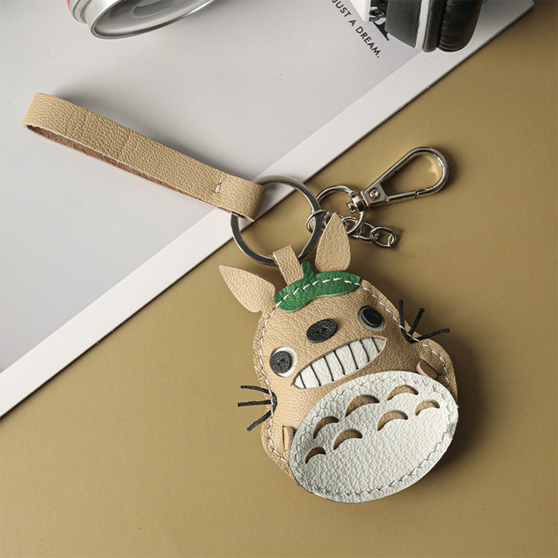 Make Your Own Totoro Leather Keychain | Easy and Fun Leather Kits for Beginners