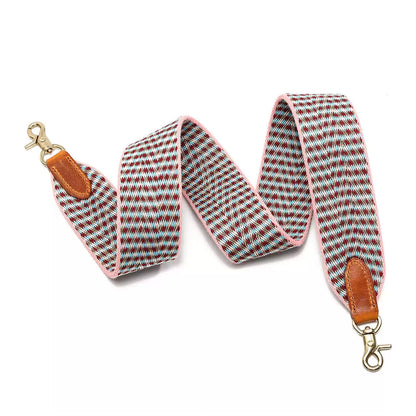 Crossbody Webbing Strap with Real Leather Ends and Solid Brass Clips - POPSEWING®