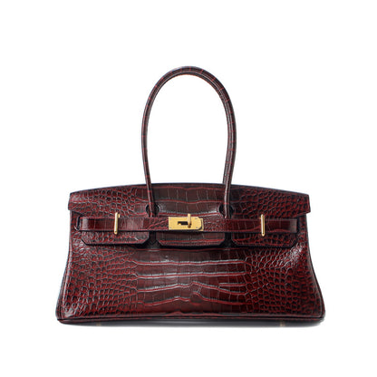 Top Grain Leather Inspired JPG Berkin Long Handle Shoulder Bag 40cm