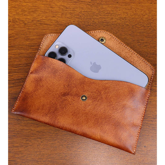 Vegetable Tanned Leather Envelope Wallet