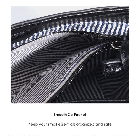 Sheep Leather Small Woven Tote Bag