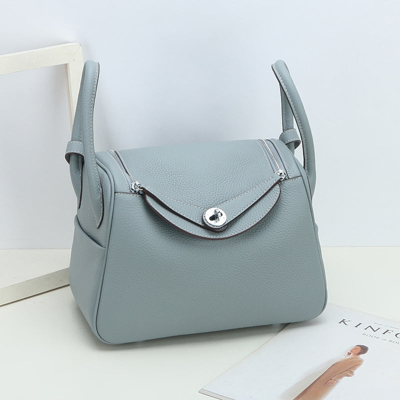Inspired Lindi Bag Silver Hardware 16 Colors | Genuine Togo Leather Shoulder Bag