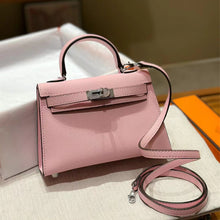 Load image into Gallery viewer, Top Grain Leather Inspired Mini Kelli 19, 22 Handbag New Colors
