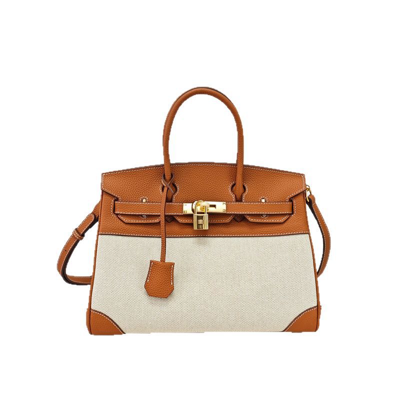 Berkin Toile Gold Brown Bag 01