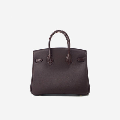 Brown leather handbag |high quality leather handbags