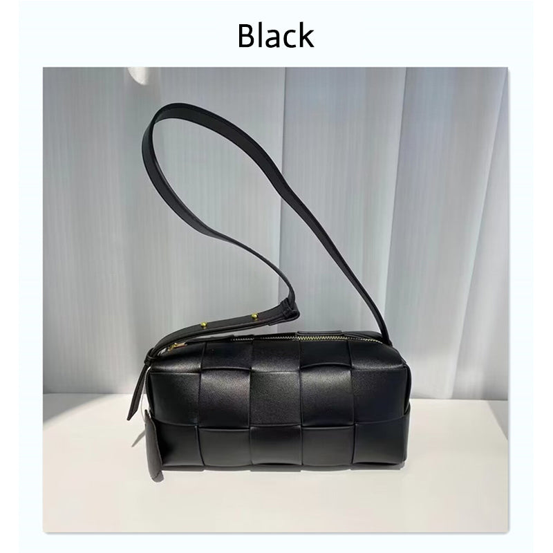 Leather Woven Bag Women Hobo Bag