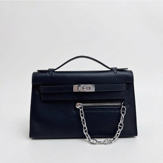 Swift Leather Pochette Rock Handbag Woman Shoulder Bag