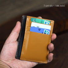 Load image into Gallery viewer, Black Card Wallet, Slim Card Holder for Men | Handmade DIY Gifts for Men - POPSEWING™
