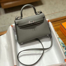 Load image into Gallery viewer, Top Grain Leather Inspired Mini Kelli 19, 22 Handbag New Colors
