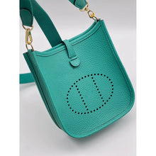 画像をギャラリービューアに読み込む, Handmade Mini Evelyne Crossbody Bag Peacock Blue
