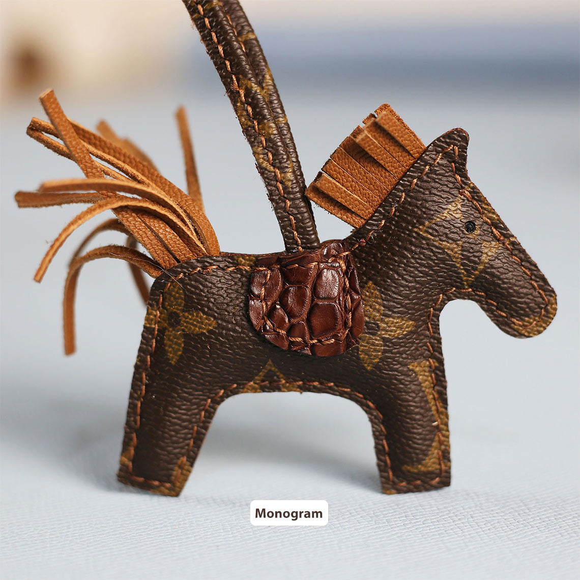 HANDSEWGIFT Horse Bag Charm Sheep Leather DIY Kit