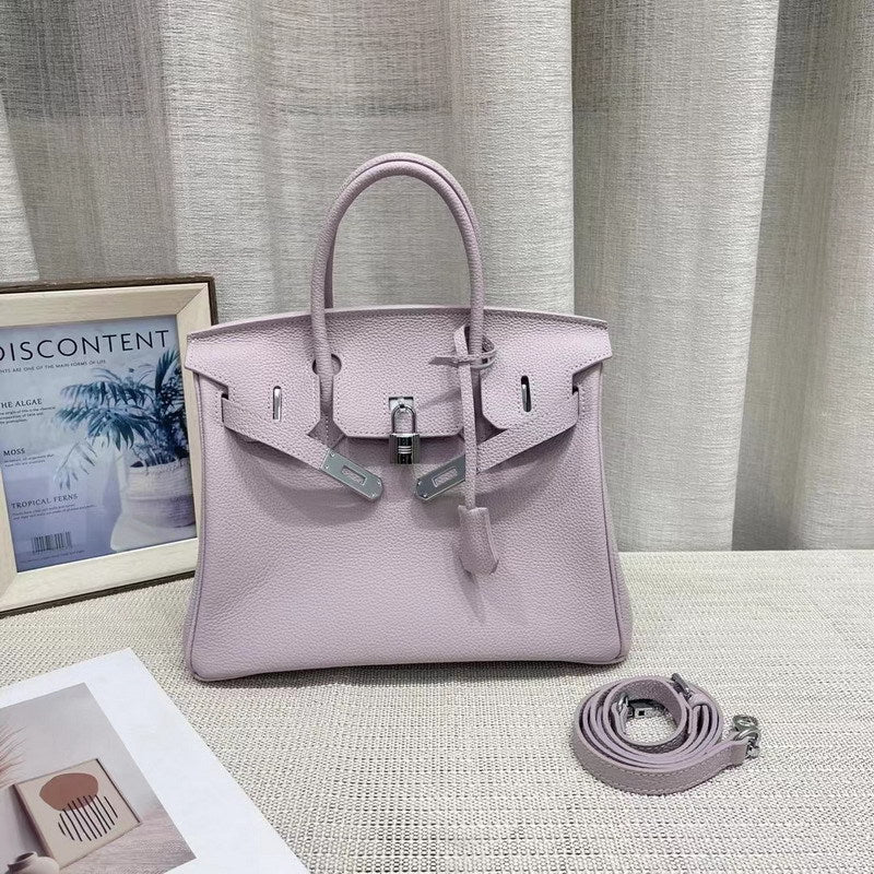 New Colors Genuine Leather Inspired Berkin Bag Silver Hardware